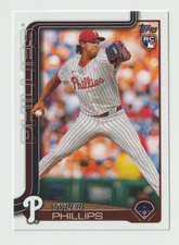 2025 Topps Baseball #293 Tyler Phillips RC - Philadelphia Phillies