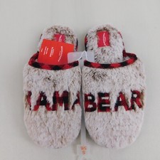 Wondershop Mama Bear Women's Faux Fur Christmas Slippers - 5-6 Small 3384