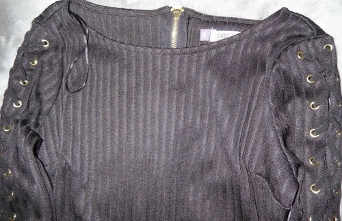 Jennifer Lopez Edgy Romance Little Black Dress Size 6 New With Tags - Picture 5 of 6