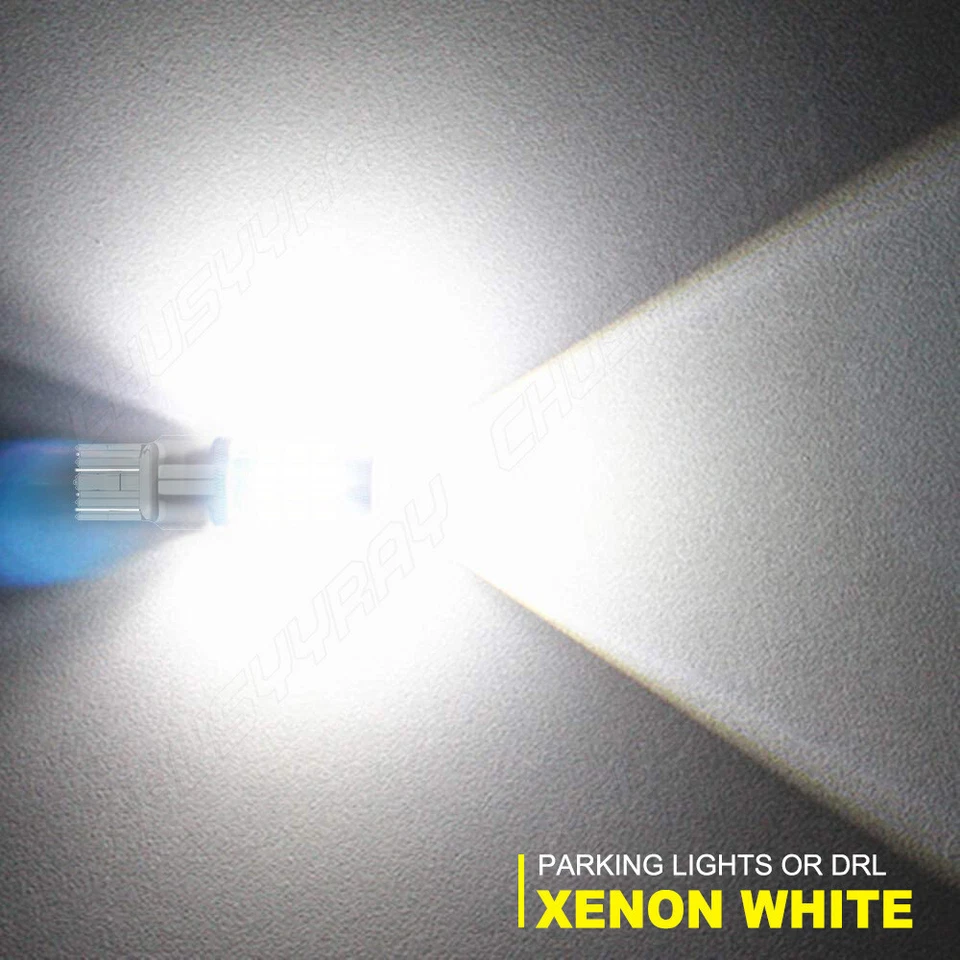 Luz de señal de giro delantera LED blanca ámbar 7443 T20 para Acura RSX CSX TSX 2006-2014 Foto 2 de 4