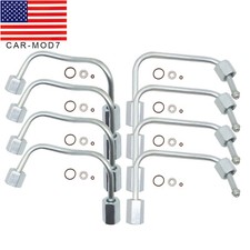 8pcs Fuel Injection Line Fit For 11-19 Ford Powerstroke 6.7l Injector Seal Tube 8pcs Fuel Injection Line Fit For 11-19 Ford Powerstroke 6.7l Injector Seal Tube
