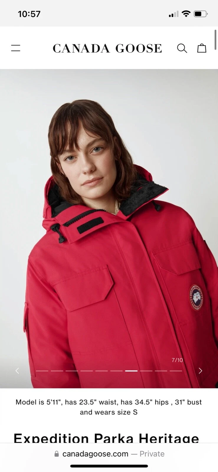 CANADA GOOSE Canada oca Expedition Parka Heritage unisex