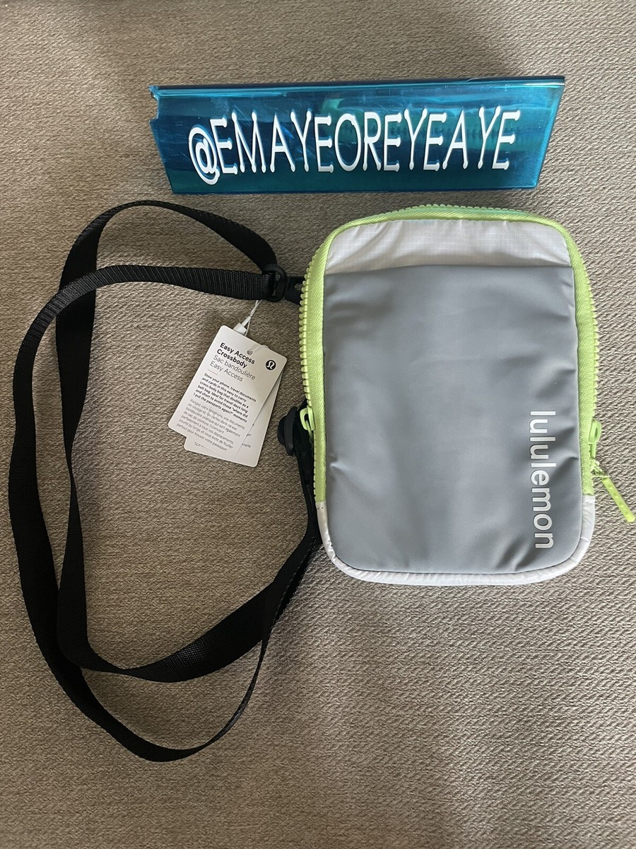 Lululemon Easy Access Crossbody unisex Rhino Grey White Neon