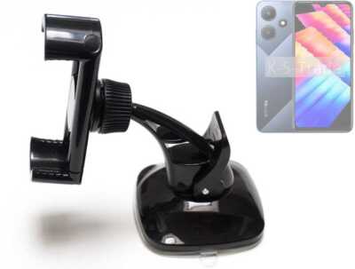 Halterung Scheibe + Armaturenbrett für Infinix Hot 30i X669C Smartphone Halter 