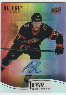  2021-22 Upper Deck Allure Full Rainbow Autographs #R27 Shane Pinto Ottawa Sens