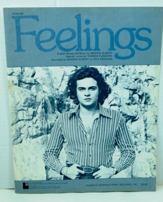Feelings Sheet Music Morris Albert Piano Voice Guitar 70s 
