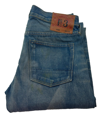 EVISU N3 Custom Made USA Japanese Selvedge Men's Side BTN Pocket