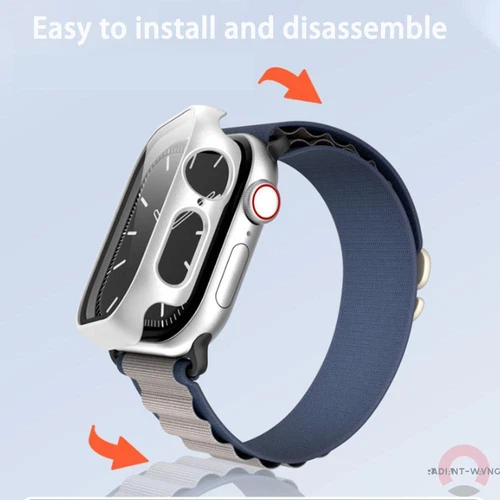 Hard PC Bumper Case +Tempered Glass Cover for Apple Watch Series 10 42mm 46mm - Picture 10 of 32