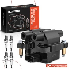 A-Premium Ignition Coil & 4x IRIDIUM Spark Plug Kits for Subaru Forester Saab