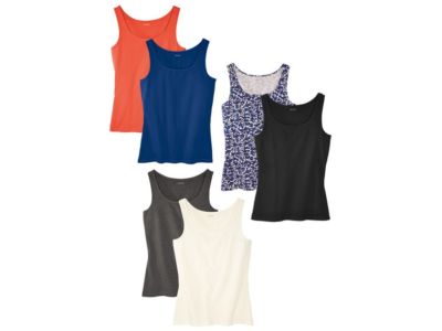 Esmara Damen Tops Top Shirt 2er Pack Tanktops Gr. XS 32/34 S 36/38 M 40/42 NEU