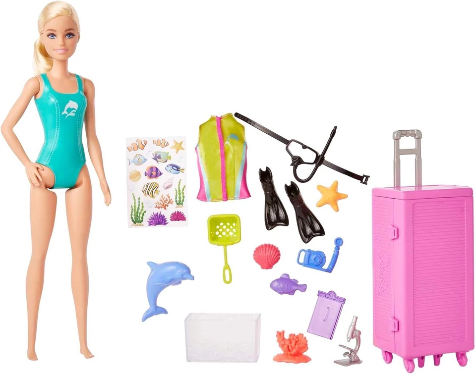 Barbie Marine con accessori inclusi Mattel HMH26 da 3 anni + - Immagine 3 di 4