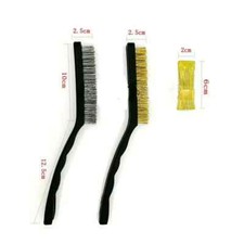 Dental Lab Wire Brush Cleaning Instrument Sterilization Brush Flat Brass Burs