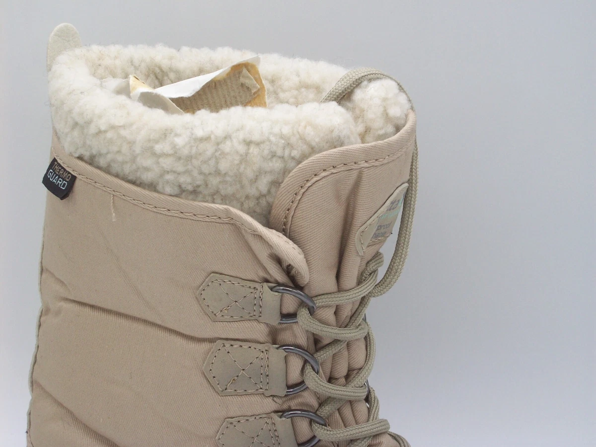 LADIES SIZE 4 6 7 REGATTA BLUE BEIGE SNOW WINTER FUR THERMAL