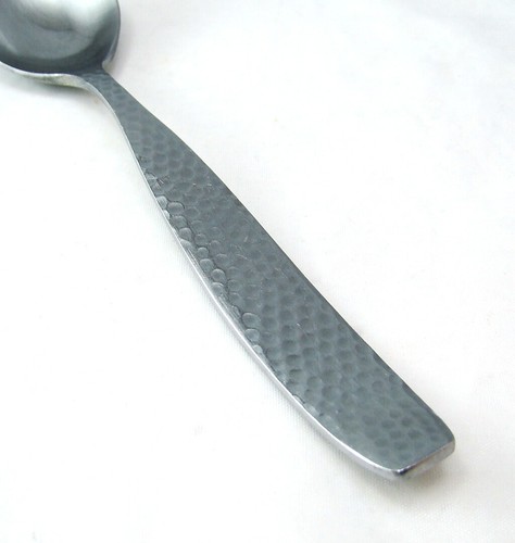 Joseph Abboud Stainless Steel HAMMER FIVE Oval Soup Spoon(s) - Picture 5 of 8