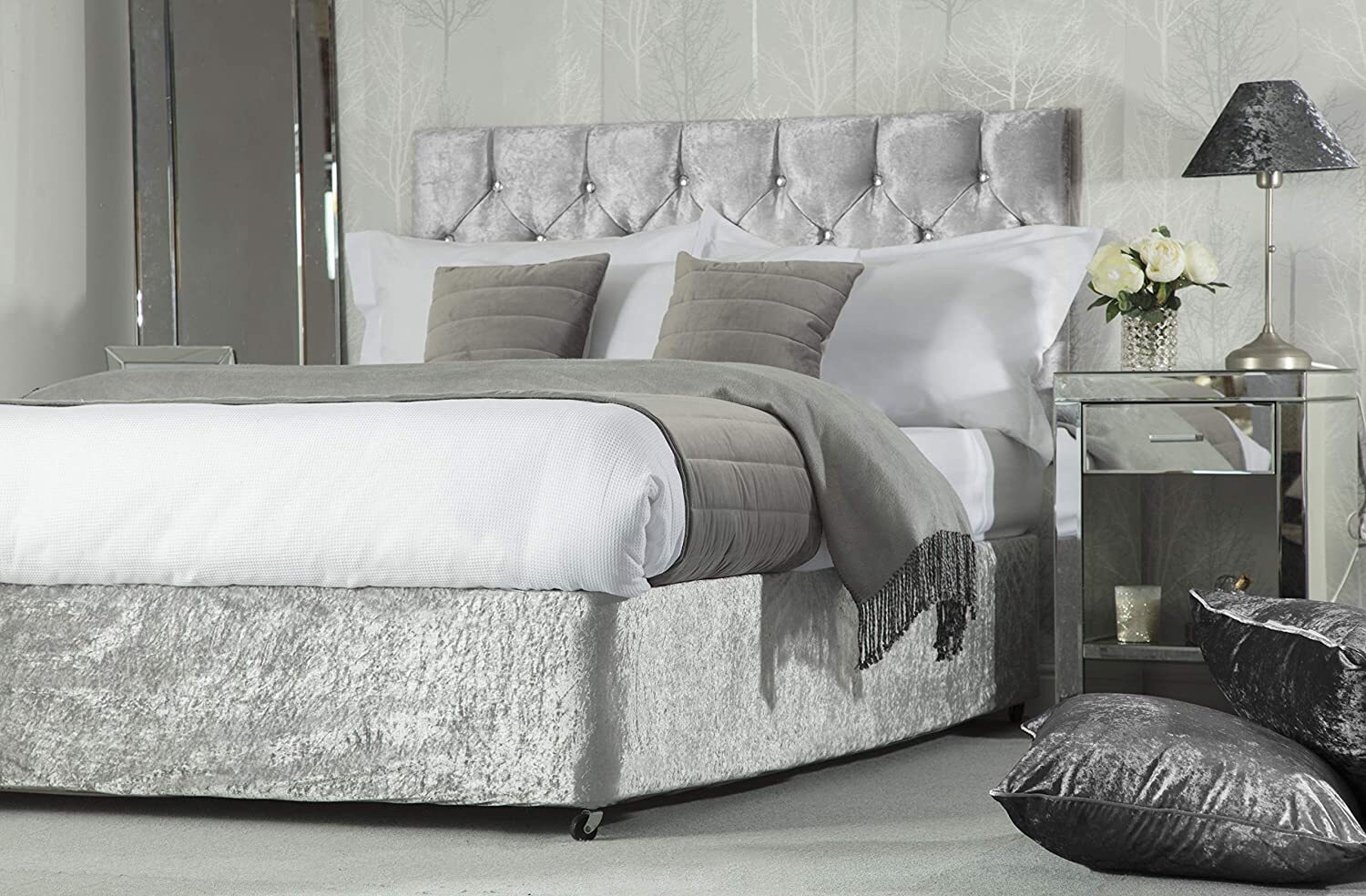 BED BASE WRAP VALANCE DIVAN FRAME COVER 