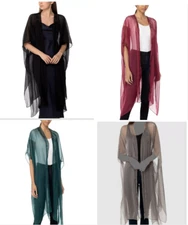Beaded Evening Duster Topper  One Size NWT Inc International Concepts MSRP $68