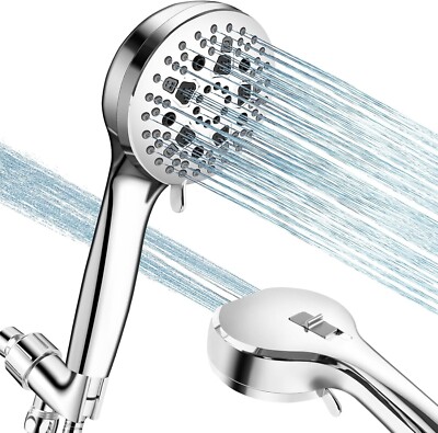High Pressure Shower Head 9 Settings Handheld Shower Heads Spray Without Hose