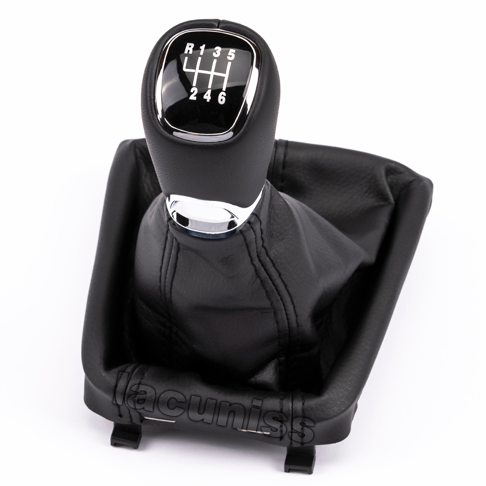 Soufflet et pommeau de vitesse 6 rapports en cuir pour Skoda Superb II