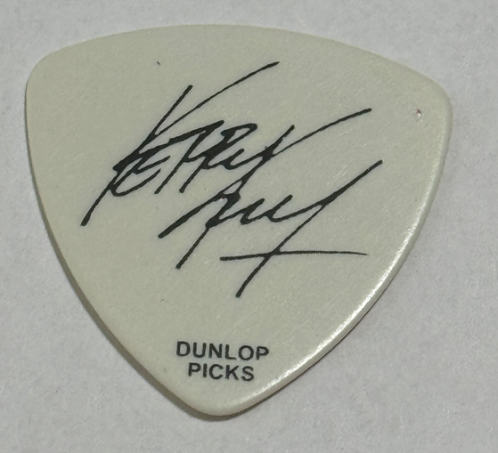SLAYER KERRY KING SIGNATURE GUITAR PICK 2009 PAINTED BLOOD TOUR