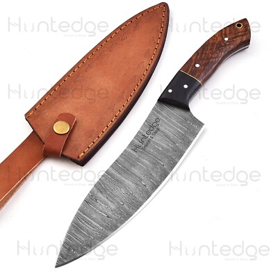 Beautiful Custom Handmade Chef/Kitchen Knife, Made By Damascus Steel -7.'' Blade