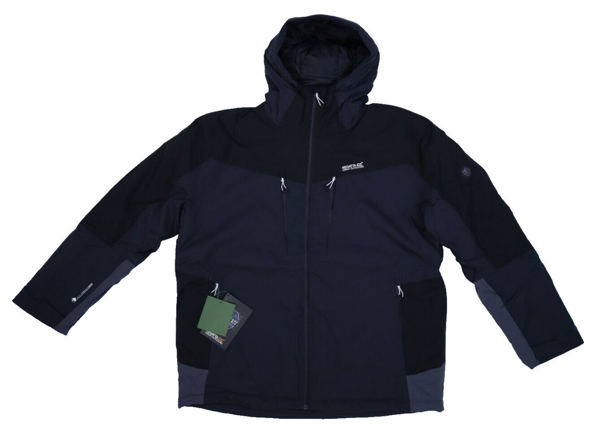 Regatta Highton Stretch II Waterproof Breathable Jacket Ash Black Grey Mens XL