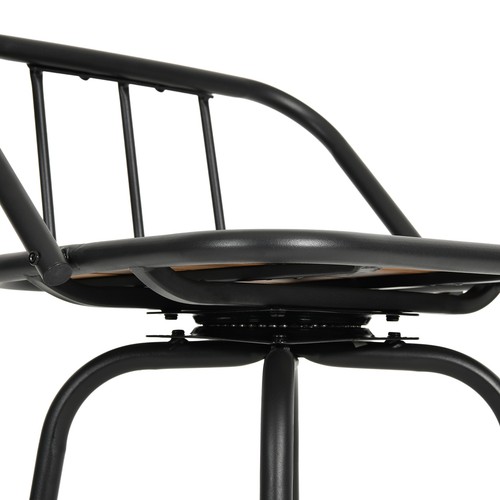 Bar Stools Wooden Seat Counter Height Kitchen Bar Stools With 360 Degree Swivel - Picture 10 of 10