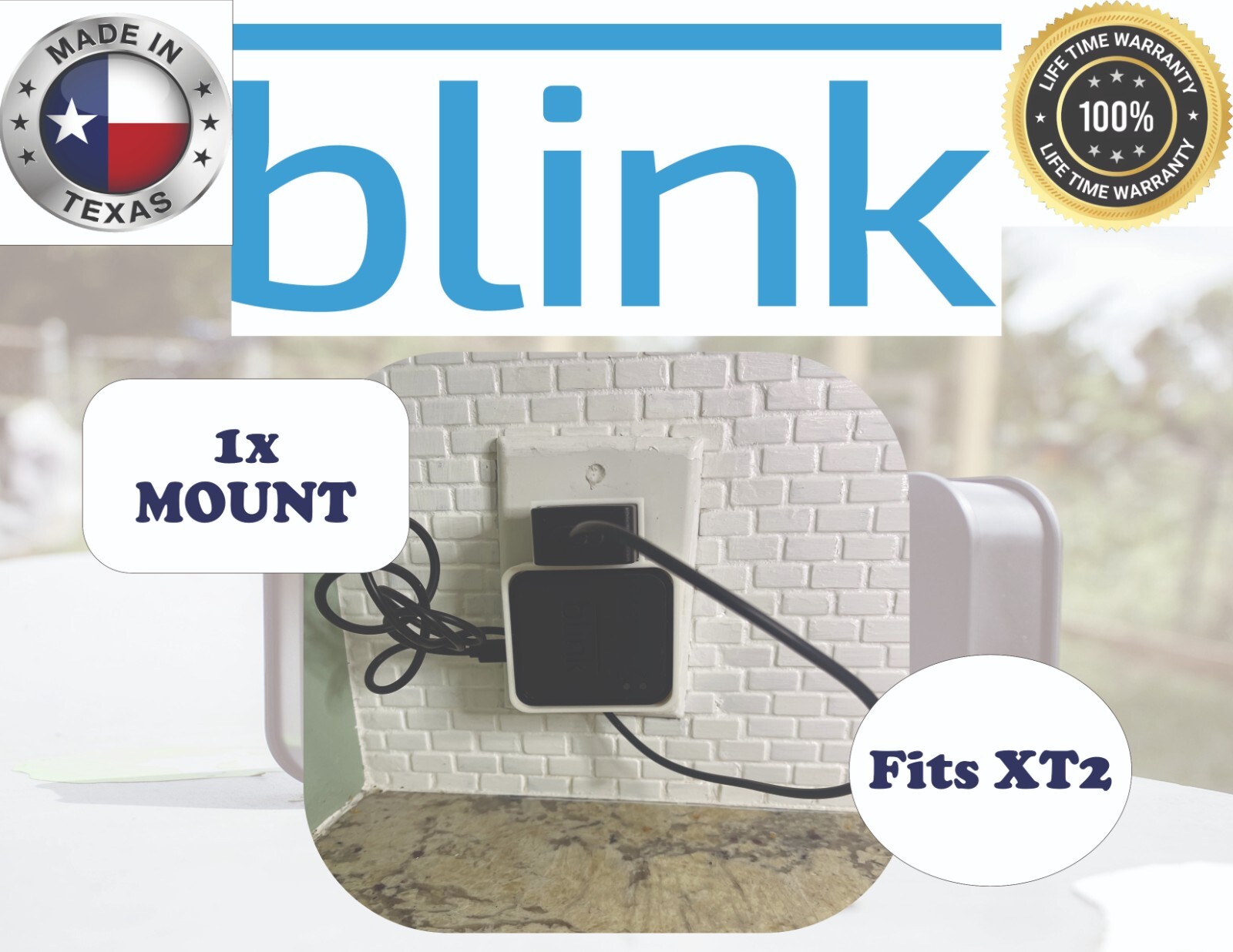 Blink Sync Module 2 Outlet Wall Mount Stand for Holder Hanger-image