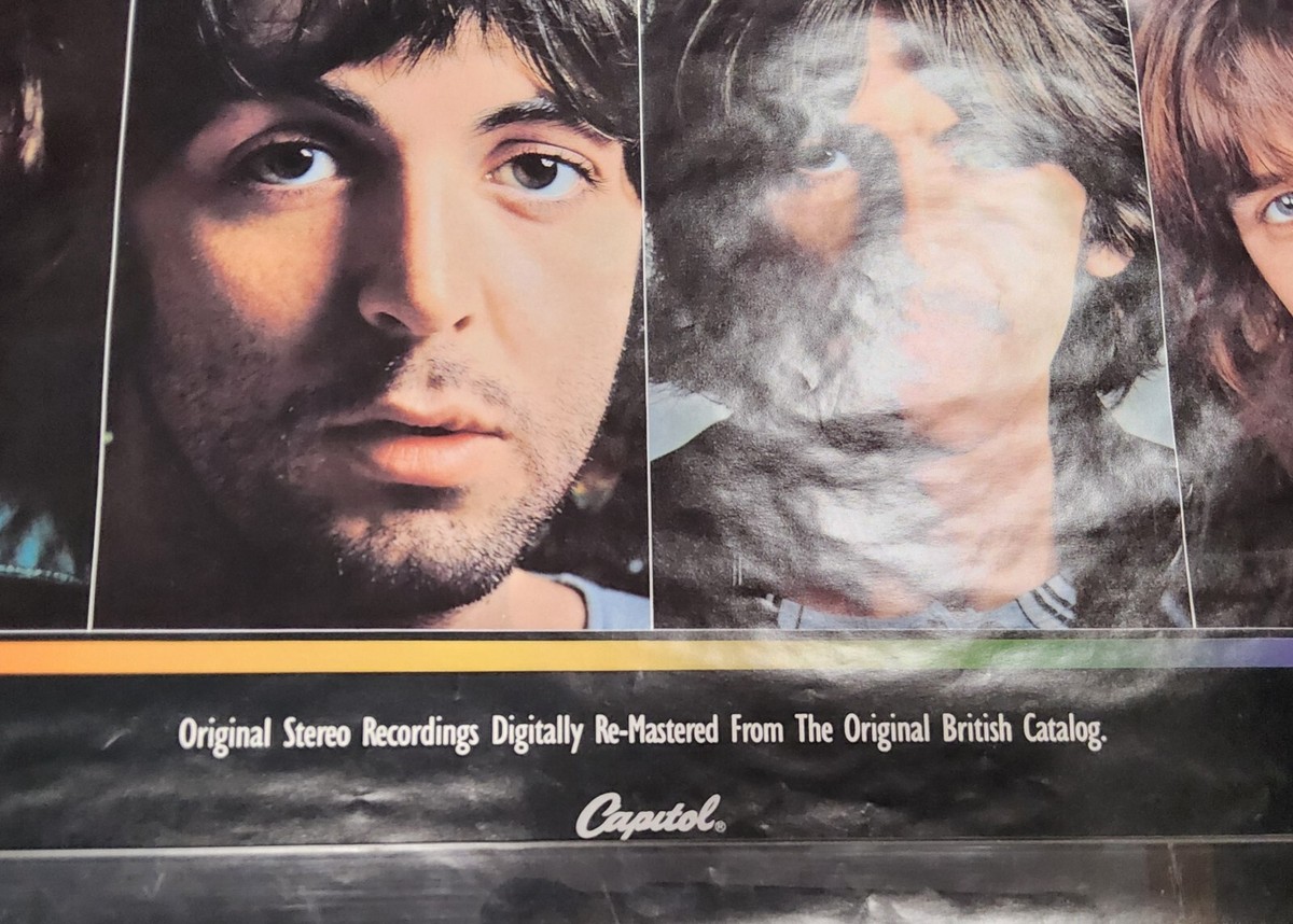 The Beatles Catalog Promo Poster 1987 Capitol CD Releases