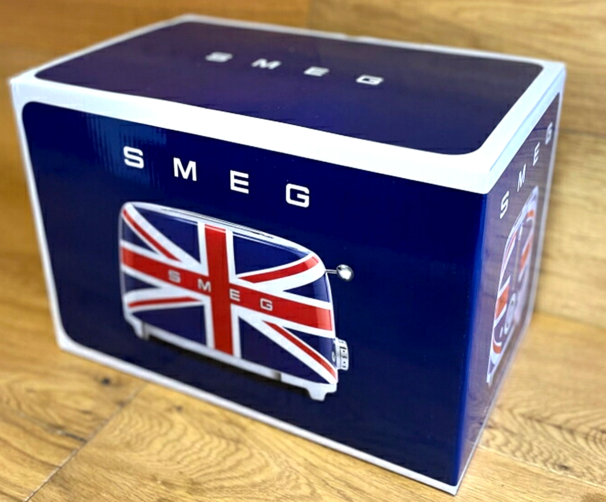 SMEG Toaster Union Jack Genuine 19.8Dx32.5Wx19.5H Retro Design