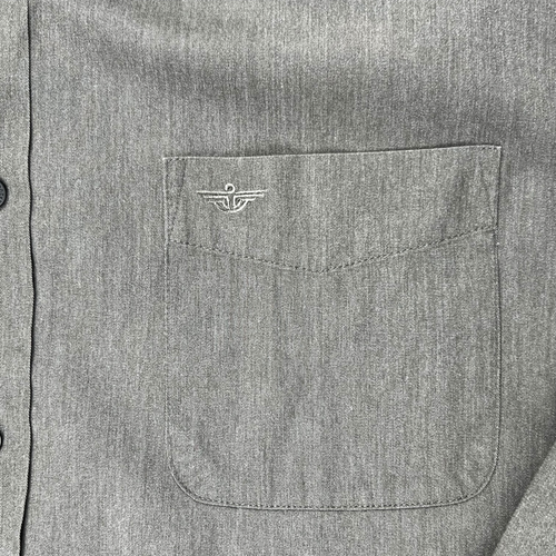Dockers Button Up Shirt Mens XLT Green Neutral Casual Long Sleeve Versatile Top - Picture 8 of 8
