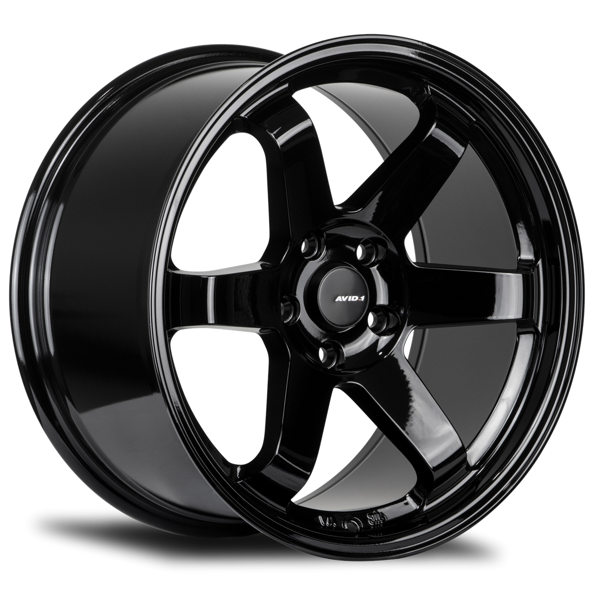 17x8 +35 Avid 1 AV-06 4x100 Gloss Black Wheels (Set of 4) | eBay