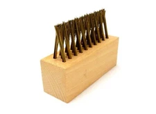 Wire Bristle Weed Brush Head, Hardwood Block, Driveways, Patios, Pools, #L1890