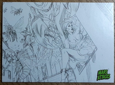 2015 Mars Attack's Occupation Concept Card 40 UNDER ATTACK.