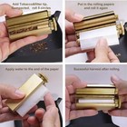 Rodillo de cigarrillos cuadrado de latón de 1 pieza para papel de hasta 70 mm