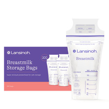 Lansinoh Breastmilk Storage Bags, Fast Freeze and Thaw, 200 Count, Baby