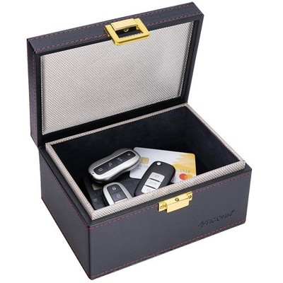 Faraday Box, Car Key Fob Protector, PU Leather Faraday Cage Signal Blocker fo...