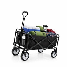 Bollerwagen faltbar 105L, bis 100 kg belastbar klappbarer Handwagen