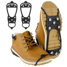 Non-Slip Ice Traction Spikes for Boots  Shoes, Gripper Spikes Crampons 8