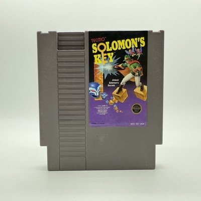 Nintendo NES Soloman s Key Tested & Working Authentic Cartridge Only Tecmo 1987