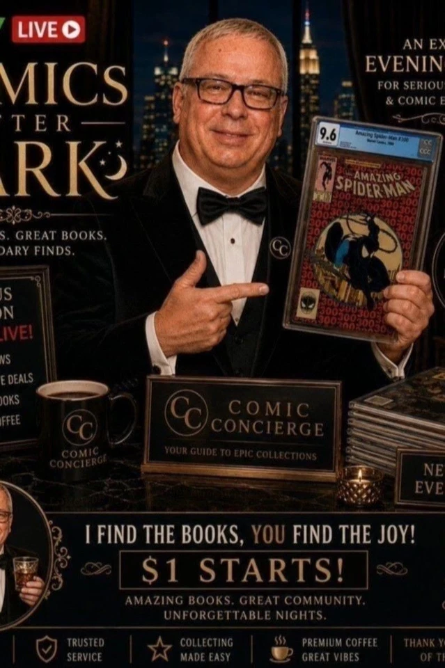 Comics Before Dark with The Comic Concierge, $2 Starts $9 Max Shipping!
