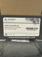 Axiom Transceiver: QSFP-40G-SR4-AX  NEW 40GBase SR4 For CISCO  LOT OF 10 