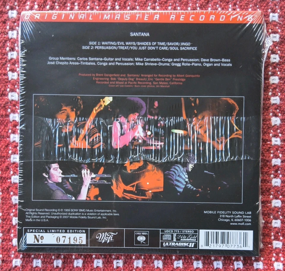 Santana, Santana, Mobile Fidelity MOFI MFSL CD (NEW-SEALED) Foto 2 de 2
