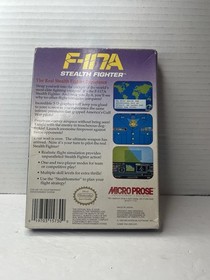 F-117A Stealth Fighter (Nintendo NES) Video Game Original Box Tested Airplane