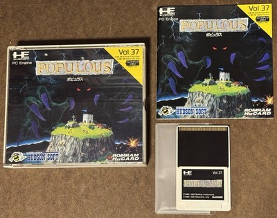 Populous NEC PC Engine Japan Import US Seller TESTED