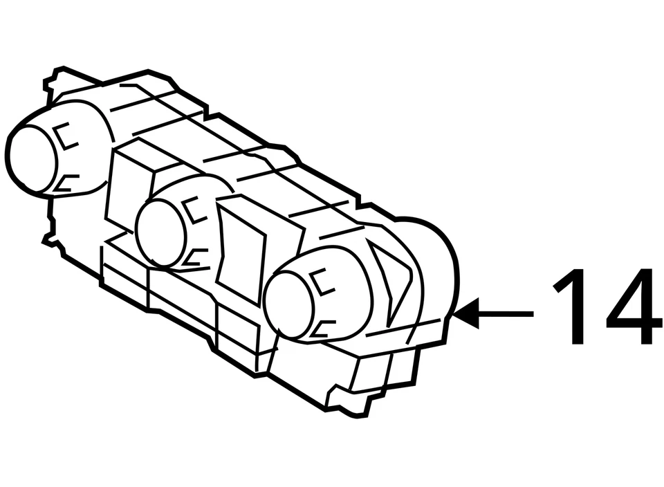 2008-2008 Mercury Mariner Ac Heater Climate Control AZBG5 - Image 4 of 4