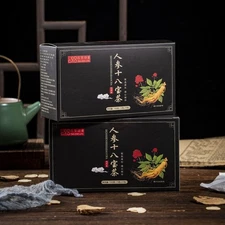 Twin Pack (5g*20*2) Ginseng Tea 18 Herbs Goji Man's Tea 人参十八宝茶男人茶五宝玛咖枸杞黄精桑葚山药养生茶