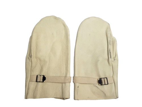 USGI Military Winter Snow Leather Mitten Shells ECWCS White - USED