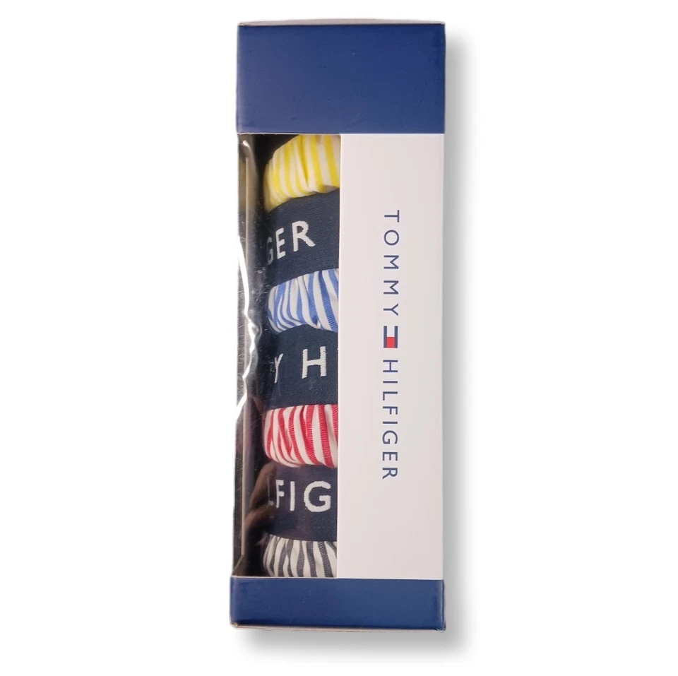 Tommy Hilfiger Mens Small Boxers 4 Pack Woven Striped Classic Fit Cotton Classic - Image 3 of 4