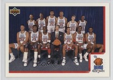 1991 Upper Deck Checklist NBA All-Star Team Isiah Thomas Michael Jordan HOF 1sa0