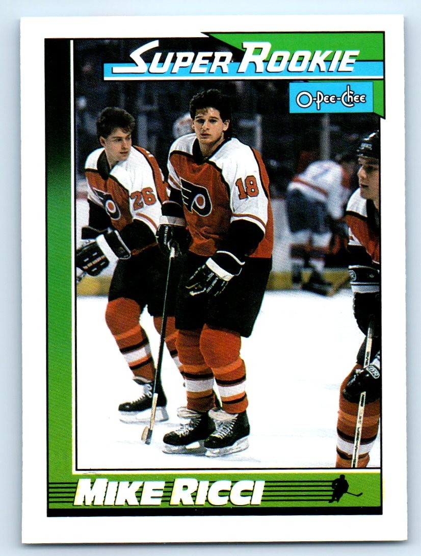 1991-92 O-Pee-Chee #13 Mike Ricci Philadelphia Flyers